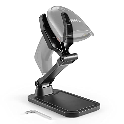JRHC Soporte universal para escáner de códigos de barras, manos libres, soporte ajustable para escáner de códigos de barras, pistola de códigos de barras, soporte de escritorio.