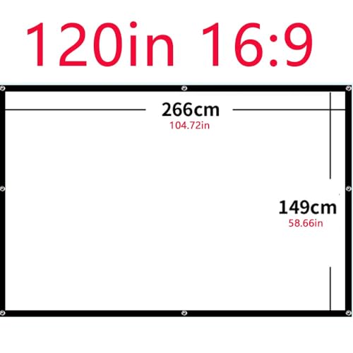 Pantalla de proyección NILZA 150 pulg 16:9 plegable portátil miniatura 6