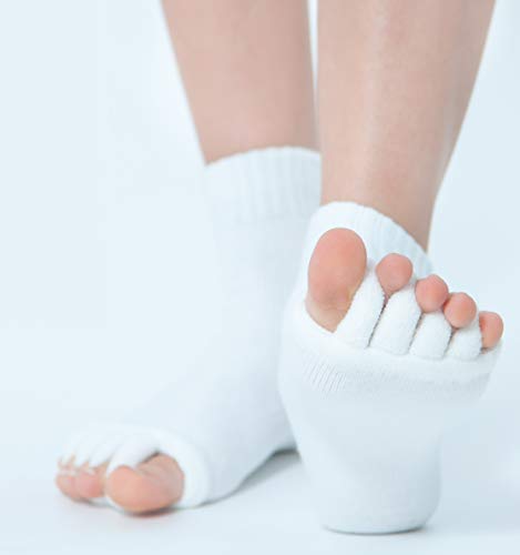 Toe Separator Socks | 1 pair in one size | Against Hallux Valgus and For Pedicures Cover