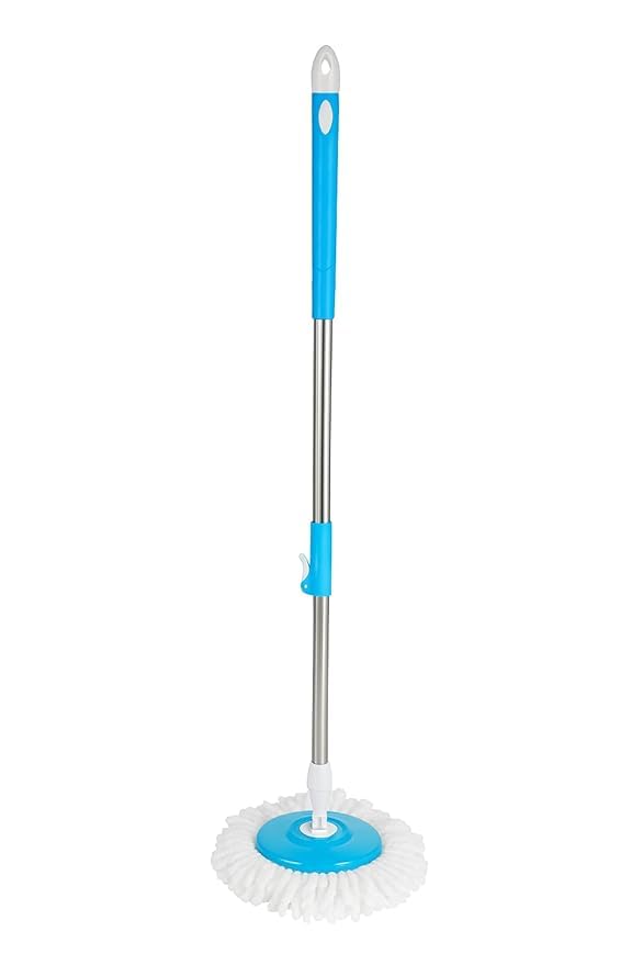 Spin Mop Stick for Floor Cleaning Without Bucket with Extendable Handle Rod Replace Old Pocha with Easy Mopping Cleaner for Mop & Home, Kitchen ||