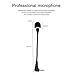 Alishaday Mini Microphone Mini Notebook Mic 3.5 mm Socket Notebook Microphone, Compatible for PC Laptop Notebook (1 Piece/Black)