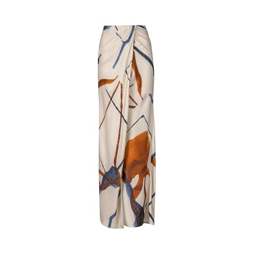 Silvia Tcherassi, Manuela Skirt, L, Cobalt Copper Abstract