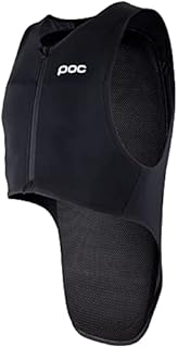 POC VPD Air Comp Back Jr, Youth Ski Racing Vest with Back Protector for Kids, Uranium Black, Large