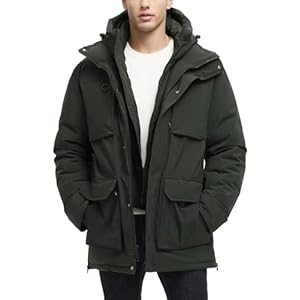 Lengthy Winter Jackets for Males Fake Two-Piece Wa...