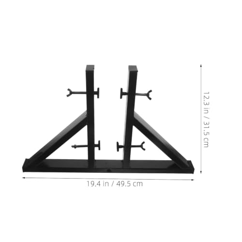Soporte para espejo de hierro negro resistente con base ajustable para suelo 3