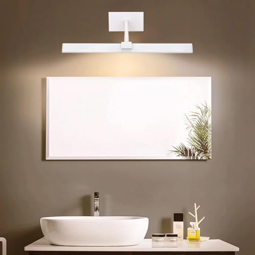 Image of 6W LED Mirror Light /Picture Light | Slim White Straight Wall Light for Bathroom, Dressing Table & Painting | Warm White Decorative Wall Lamp for Bedroom & Living Room 1 Year Warranty