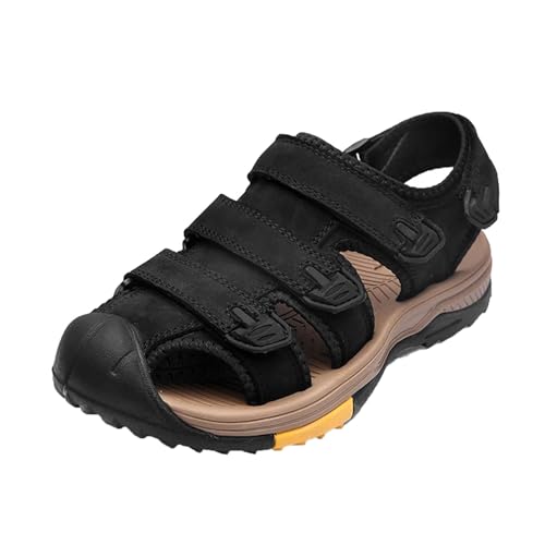 Men's Genuine Leather Casual Men's Shoes Outdoor Breathable Beach Sandals