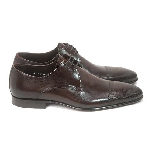 Image of Golden Pass Men's Brown Cap Toe Leather Sole Oxfords Dress Shoes