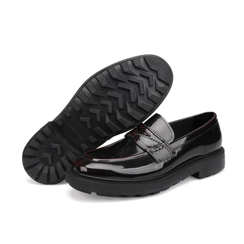 Luxury Leather Loafers for Men,Slip on Penny Loafers Dress Shoes for Men2