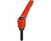 Kipp 06610-3A484X25 Plastic Adjustable Handle with 3/8-16" External Thread,"Novo Grip" Style, Steel Components, Inch, 25 mm Screw Length, Size 3, Traffic Red Color