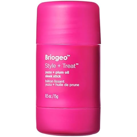 Briogeo Style + Treat Yuzu + Plum Oil Sleek Stick, Vegan Wax Hair Stick, Non-Greasy, Travel-Friendly, Tames Flyaways, Styling Stick for All Hair Types, Vegan, Cruelty-Free, 0.5 oz Cover