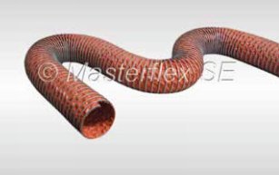 'Master-Clip HT-850' High Temperature Silicone-Coated Glass Fabric Hose. Rated for 850°F (Intermittent to 950°F) - 2.6 in dia. x 16 ft