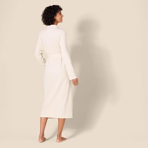 Image of Amazon Essentials Women's Lightweight Waffle Full-Length Bath Robe with Pockets (Available in Plus Size)