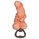 MIJOMA Lustige Flaschenöffner Penis mit Hand, witziger Party opener, Magnetisch, Metal-Öffner, Kunststein Griff, 13 cm, Sexy Mitbringsel (No 2)