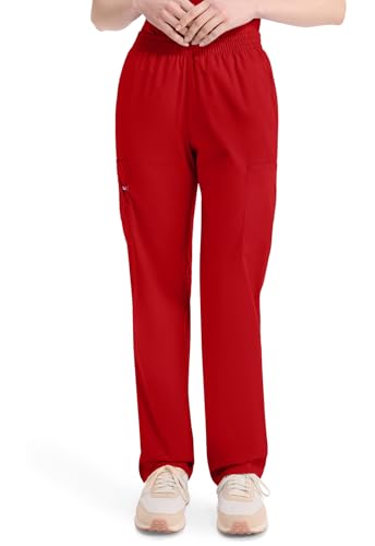 Image of Dickies EDS Signature Scrubs for Women, Elastic Waist Pull-On Cargo Pants for Women in Soft Brushed Poplin - 86106
