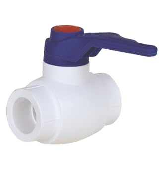 PVC Ball Valve, 25 MM White with Blue Handle, Lever Operated, Plumbing Fitting-picture-20