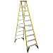 Werner 7310 375-Pound Duty Rating Type IAA Fiberglass Stepladder, 10-Foot
