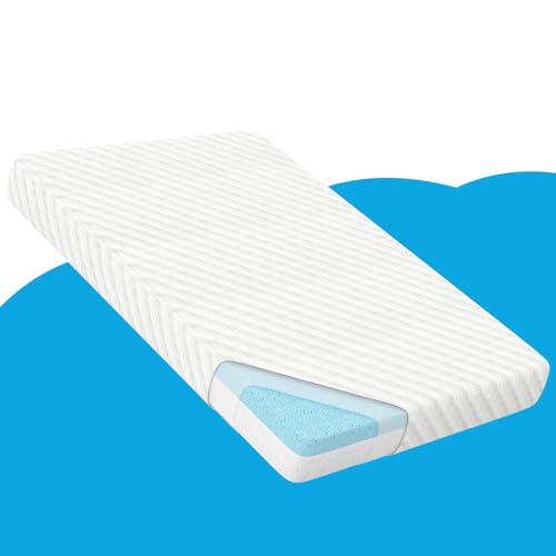 Image of Mecc ecoh Pack and Play Mattresses - 3" Thick 100% Breathable Memory Foam Mini Crib Mattress with Water-Resistant Lining, Dual Side Premium Playpen Mattress (38"x26"x3") for Babies Tollder