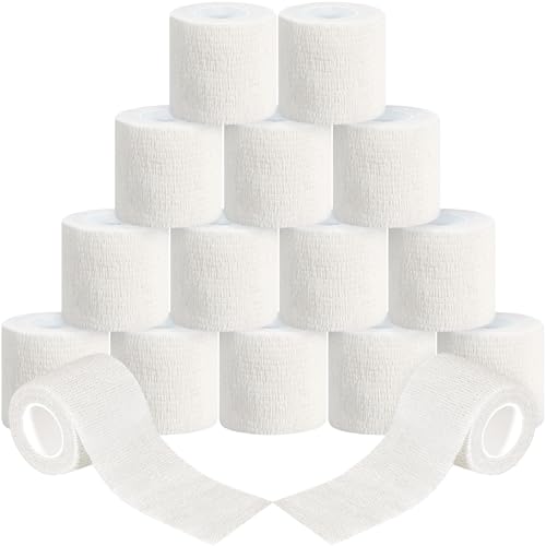 RDDAIPE 16 Rollo Venda Cohesiva, 5cmX4.5m Venda Cinta Bendaje Adhesiva, Elasticidad Vendaje Autoadhesivo, Tape Crossfit, Vendas Autoadhesivas para Dedos, Muñeca, Deportivo, Futbol,Gato,Perro,Caballo