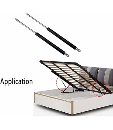Image of Heavy Duty Bed Gas Spring Pumps & Struts - Pair of Bed Shocker Hydraulic Gas Pump (21 inch Size, 75 KG Capacity)
