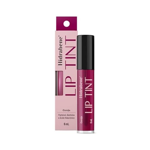 Hidrabene Lip Tint Cereja 6ml com Acido Hialuronico