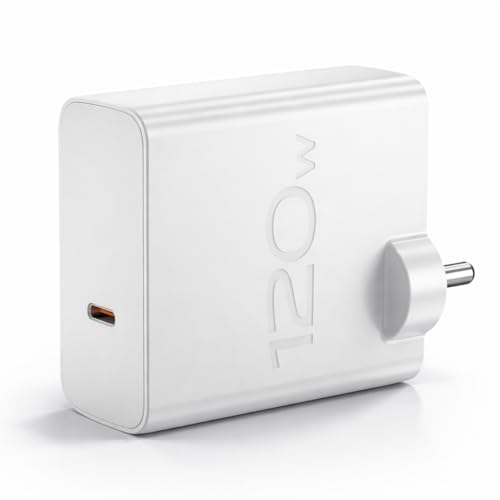 Image of Original Charging Adpater 120W USB Type C Smart Mobile Charger Compatible with Vivo X100 Pro, iQOO Neo 9 and Vivo X90 Devices (Only Adapter) 120w