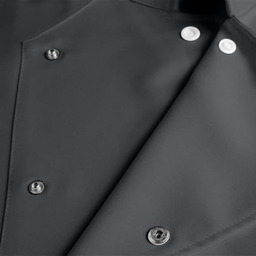 Unisex Chef Shirt Short Sleeve Chef Coat for Men Breathable Cook Shirts Fashion Restaurant Kitchen Working Uniform4