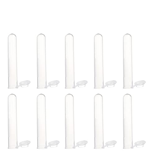 Image of Othmro 100Pcs 15ml Plastic Lab Centrifuge Tubes 4.25inchx4.01inch Vial Test Tube Sample Storage Container Liquid Centrifuge Tube Round Bottom with Snap Cap for Beads Yeast Specimen Sample Laboratory