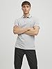 JACK & JONES Jjepaulos Polo Ss Noos Maglietta, Grigio (Light Grey/Melange), L Uomo #3