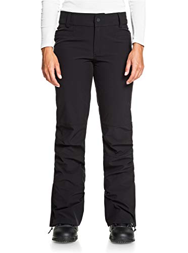 Roxy Creek-Pantalon de Snow/Ski pour Femme, True Black, FR : L (Taille Fabricant : L)