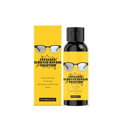 Mnozreo Spray de Eliminación de Arañazos de Lentes Gafas,30ML,1PC,Spray De Limpieza De Gafas,Nettoyage en Profondeur et en Douceur,Vision Claire