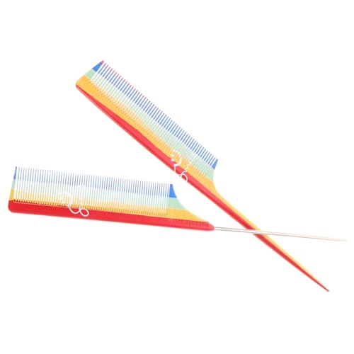 PAMINGONO 2pezzi Pettini Professionali Per e Styling Pettini Antistatici Sezionare e Cotonare Per Parrucchieri e Personale