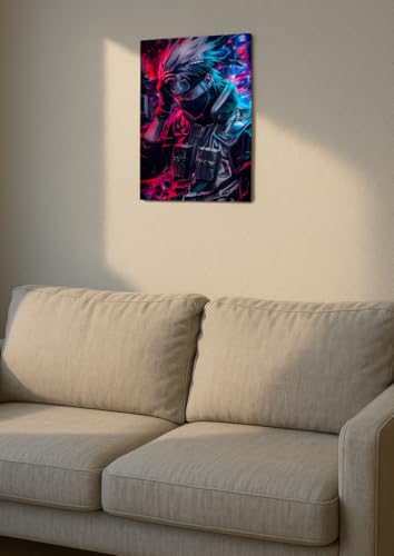 Image of NIJUKA Anime Printed Metal sheet Poster For Home And Room Decoration | For Anime Art Fans Boys And Girls (Kakshi kamui)