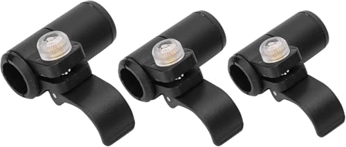 CYTGOUPER 14/16/18mm Outdoor Climbing Lock, Rubber Trekking Pole Parts, Mountaineering Poles Accessories for Mountaineering and Climbing, Black