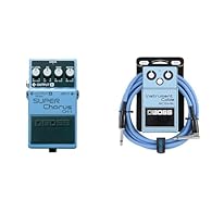 Classic BOSS chorus pedal with clean, brilliant sound for guitar and keyboards Effect Level, EQ, Rate and Depth knobs allow for precise shaping of sound Features Mono input and Stereo outputs for connection to dual amps High-quality cables for guitar...