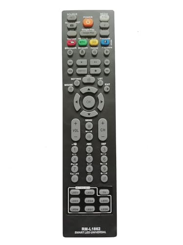 Image of LipiWorld RM-L1862 Universal Remote Control Work with All Most All Types of Televisions LED LCD Plasma Smart Tv