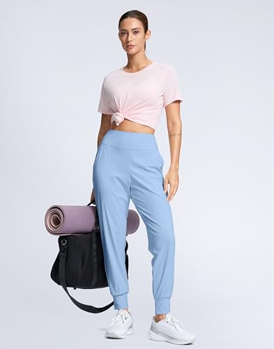 Image of SANTINY Women's Joggers Pants with Pockets Lightweight High Waisted Athletic Gym Workout Pants for Women Yoga Travel