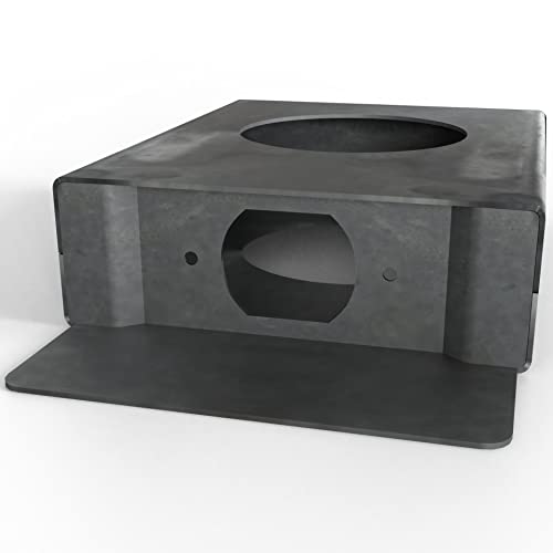 Single Hole Gate Lockbox Weldable Steel Unpainted #TOP3