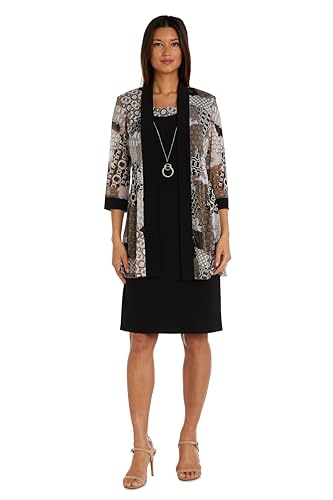 Image of R&M Richards Women's Noir Elegance Formal Dress Set
