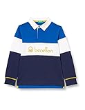  United Colors of Benetton Camiseta Polo M/L 3AR8C300H Manga Larga, Bluette 07V, KL para Niños