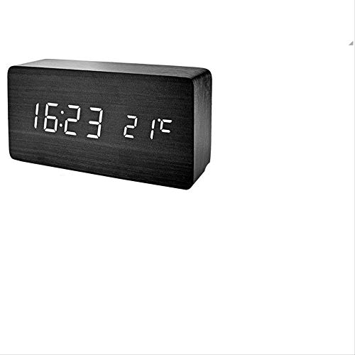 Wecker Stumm Studenten Mit Kreativen Bett Stunde Persönlichkeit Nachtlicht Einfache Led Smart Digital Radio Kann Kleine Wecker Schwarz