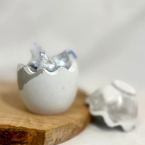 Carrara Terrazzo Egg Jar - Elegant Easter Gift and Spring Home Decor Vase - Image 2