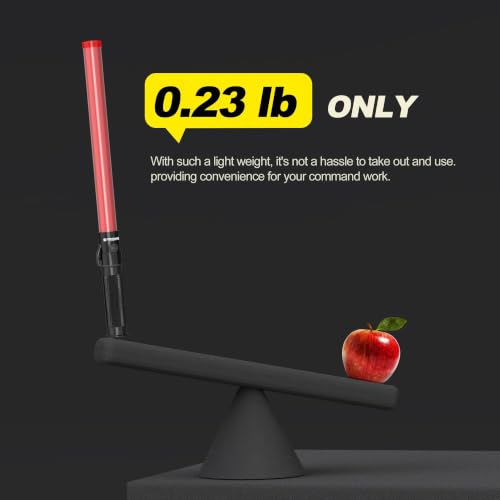 Image of E-riding 40 Pack Traffic Wand, 21 Inch Traffic Control Wand with 3 Flashing Modes & Side Clip, LED Safety Baton for Traffic Control, Parking, Aircraft, Car Directing