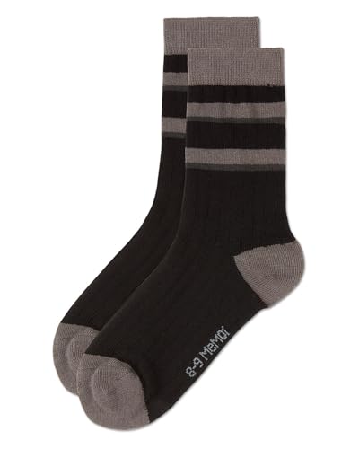 MeMoi Boys Tonal Stripe Cotton Rich Crew Sock4