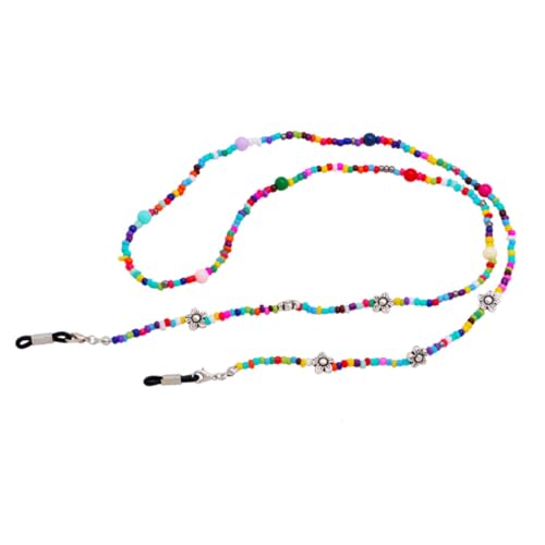 Beaupretty Rice Bead Eyeglass Chain Glasses Holder Strap Anti-slip Eyewear Retainer String for Women Men Fashion Sunglasses Accessory
