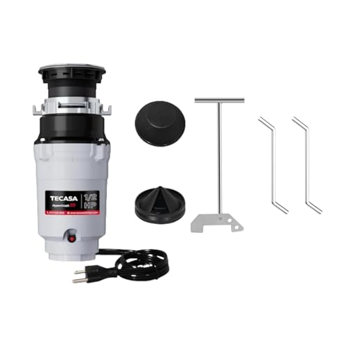 TECASA 1/2 HP Pro Garbage Disposal & 3-Pack Allen Wrench Tool