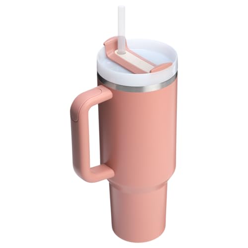 Image of Amazon Exclusive Stanley Quencher H2.0 Tumbler with Handle and Straw 40 oz | Flowstate 3-Position Lid | Cup Holder Compatible for Travel | Insulated Stainless Steel Cup | BPA-Free | Sienna