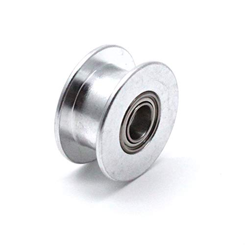Lc Lictop 2Gt Aluminum Timing Belt Idler Pulley Gt2 5Mm Bore 6Mm Width Toothless For 3D Printer Timing Belt,Pack Of 10 #TOP1