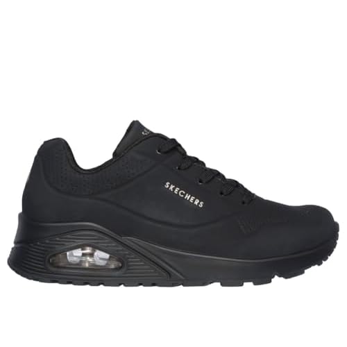 Skechers Uno, Zapatillas Mujer, Negro, 39.5 EU