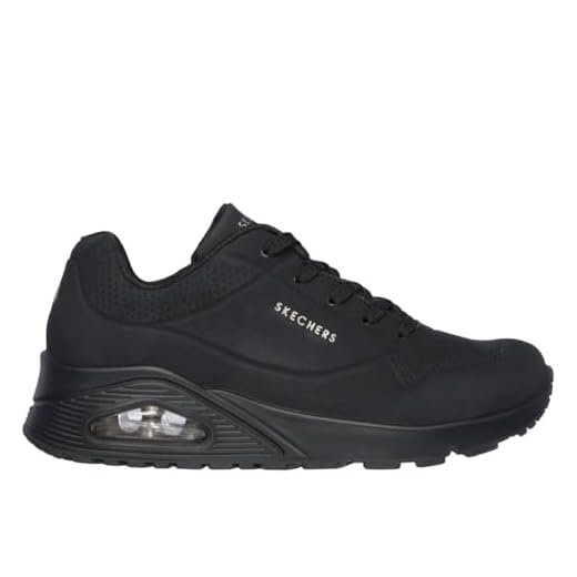 Skechers Uno, Zapatillas Mujer, Negro, 39.5 EU